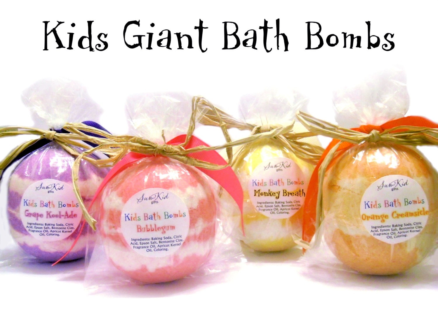 Kids Giant Bath Bombs Bath Fizzies Party Favors by