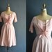 50s pink dress / vintage 1950s dresses / pink dress