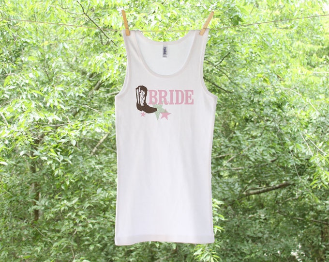Country Bride Boots and Stars Tank or shirt - TW