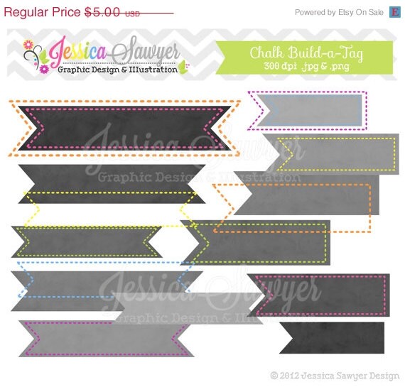 50% OFF - INSTANT DOWNLOAD, build a flag chalk digital frame, stitched printable tag, banner clip art, tag clipart, for scrapbooking, comme Il_570xn