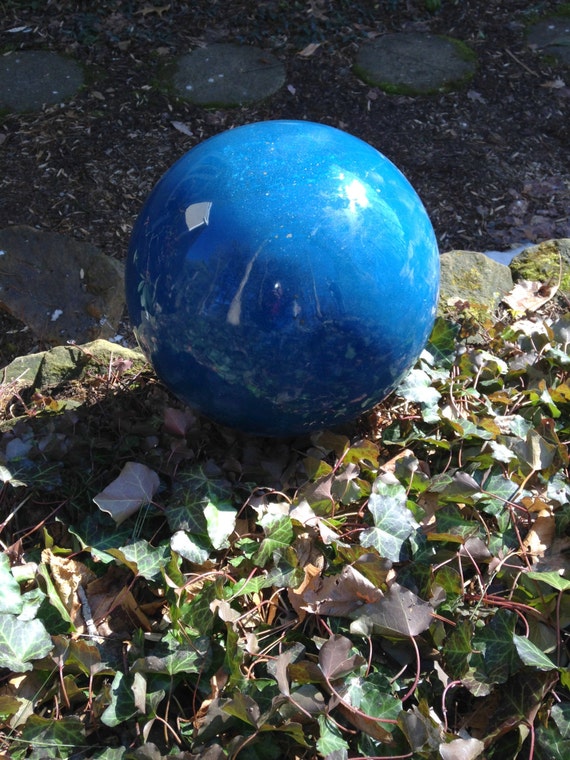 Concrete Indigo Blue Garden Ball