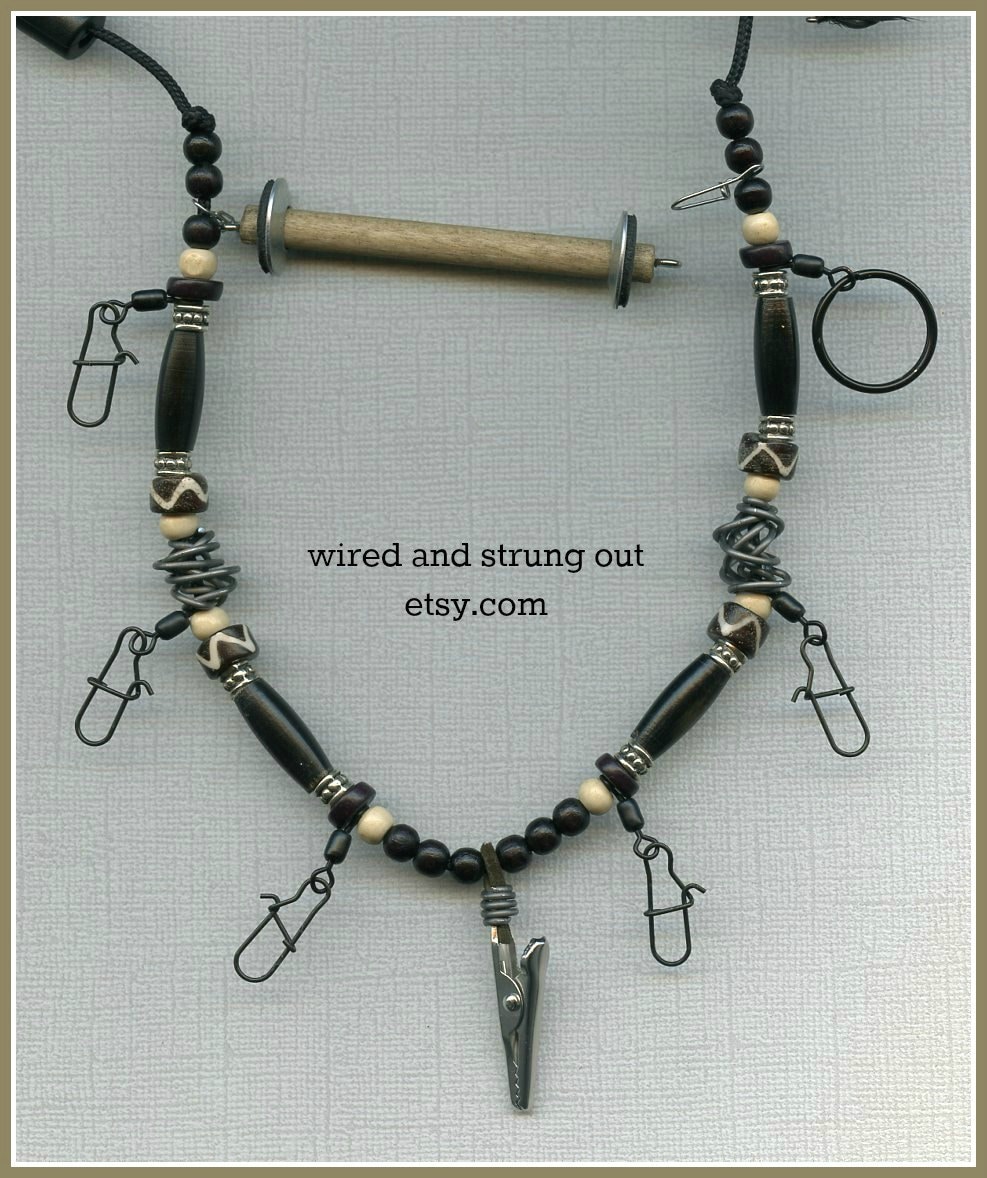 Hand Crafted Fly Fishing Lanyard with Tippet Holder Horn