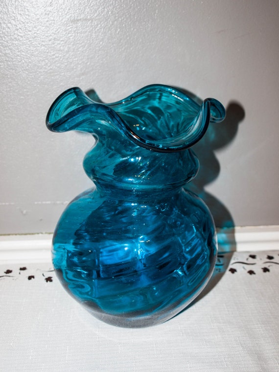Vintage Aqua Blue Vase Vintage Vase Aqua Blue By Bettysantiques