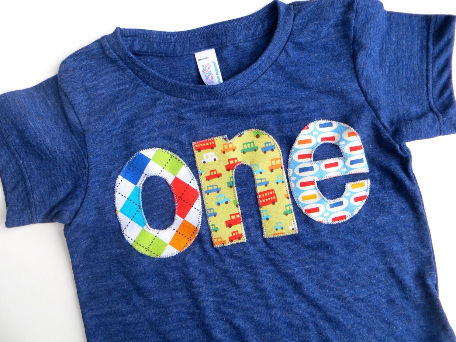 Boys Birthday Shirt Lowercase Letters Birthday Tshirt one in