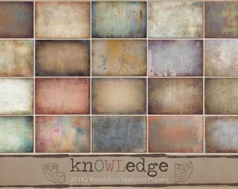 Fine Art Digital Texture Set "knOWLedge" by Owlsome Moments