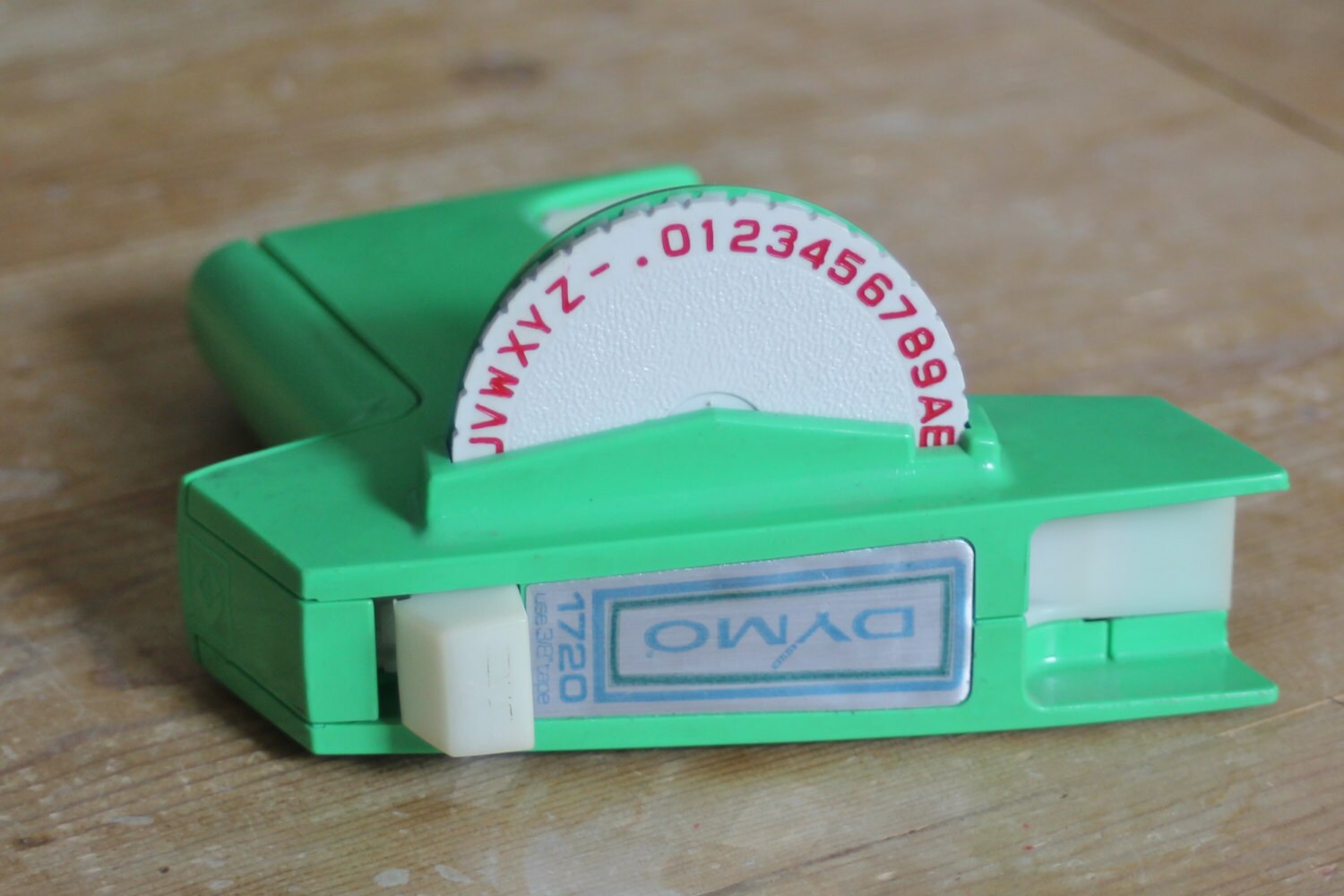 Vintage Dymo 1720 Label Maker Lime Green 1970s