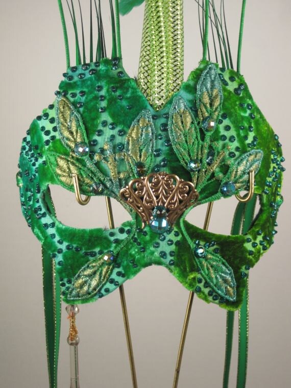 Green Masquerade Mask