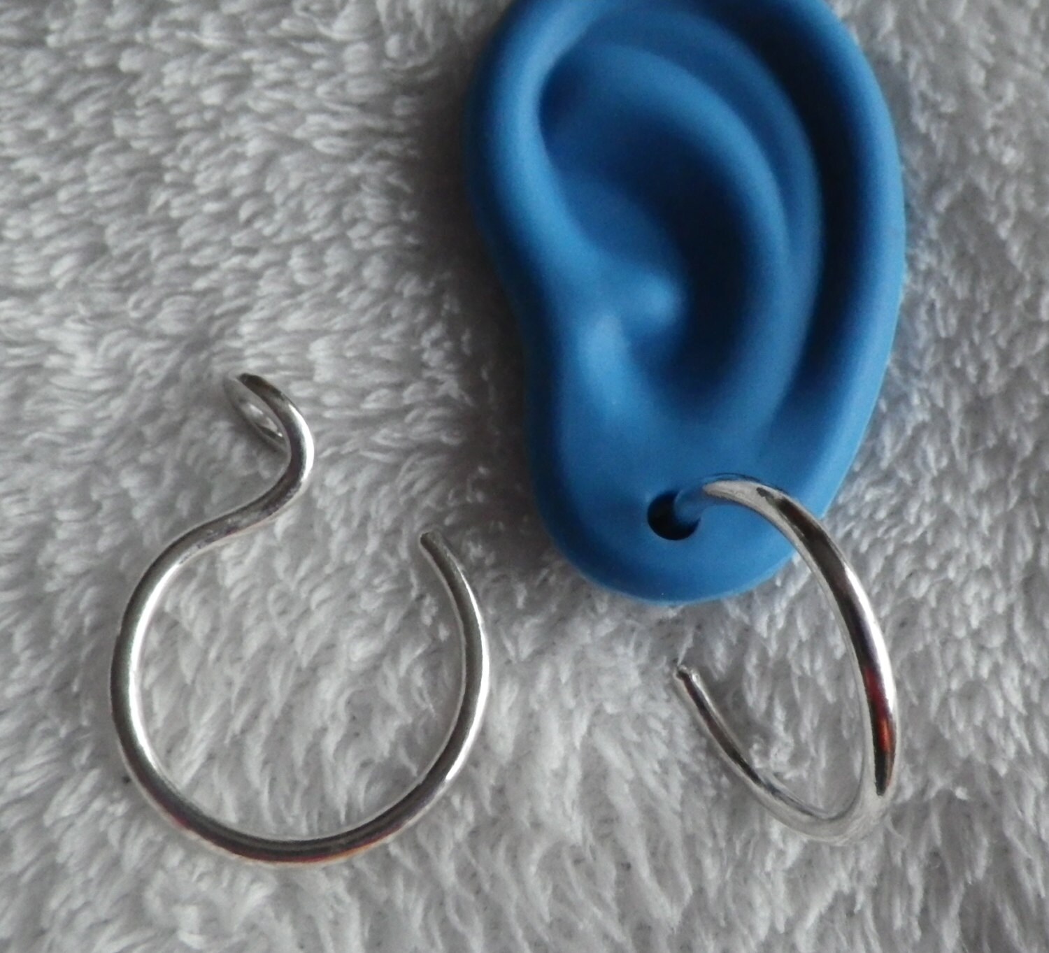 10 Gauge Sterling Silver Hoop Earrings by SilverSunStudio on Etsy