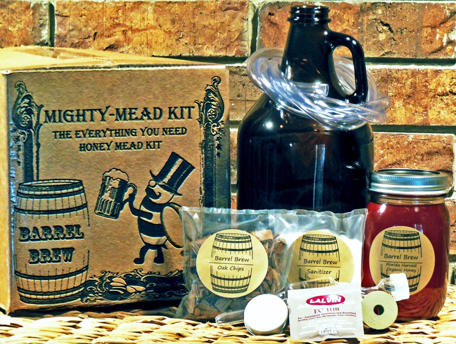 Mighty Mead Complete Equipment and Ingredient Kit Including