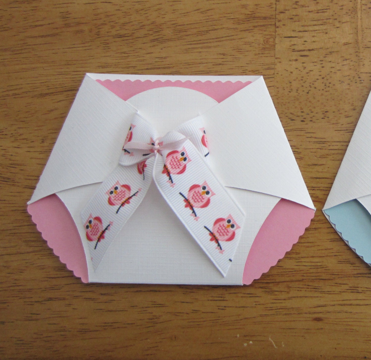 Diaper Shaped Invitations 4