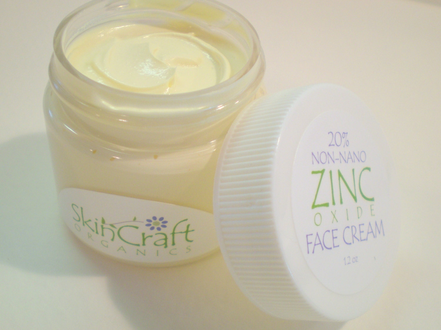 Zinc Oxide Face Cream 20% Non-Nano Zinc Oxide w/ Organic