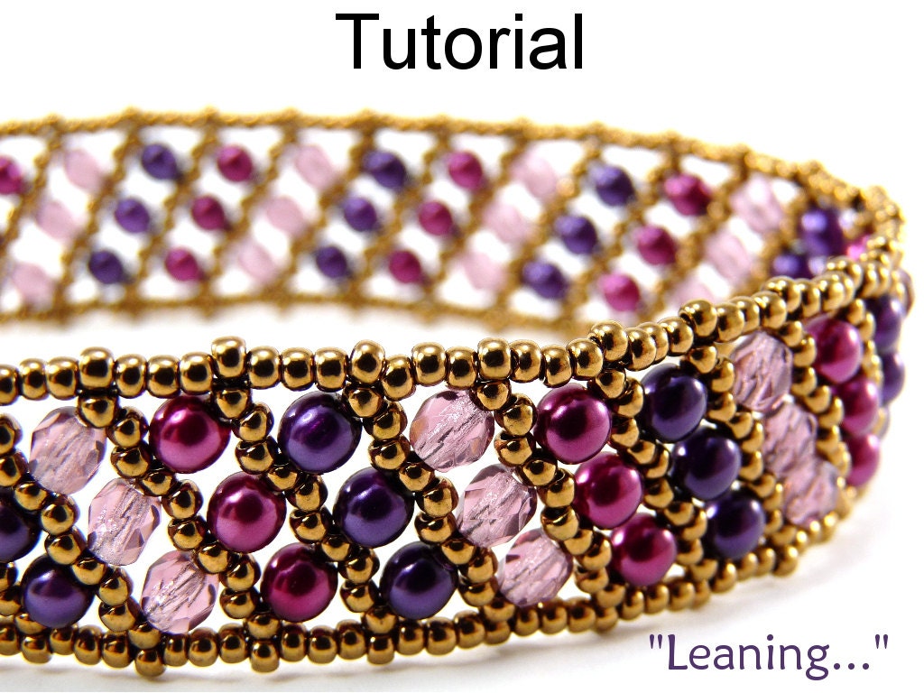 Beading Tutorial Pattern Bracelet Flat Russian Spiral Stitch