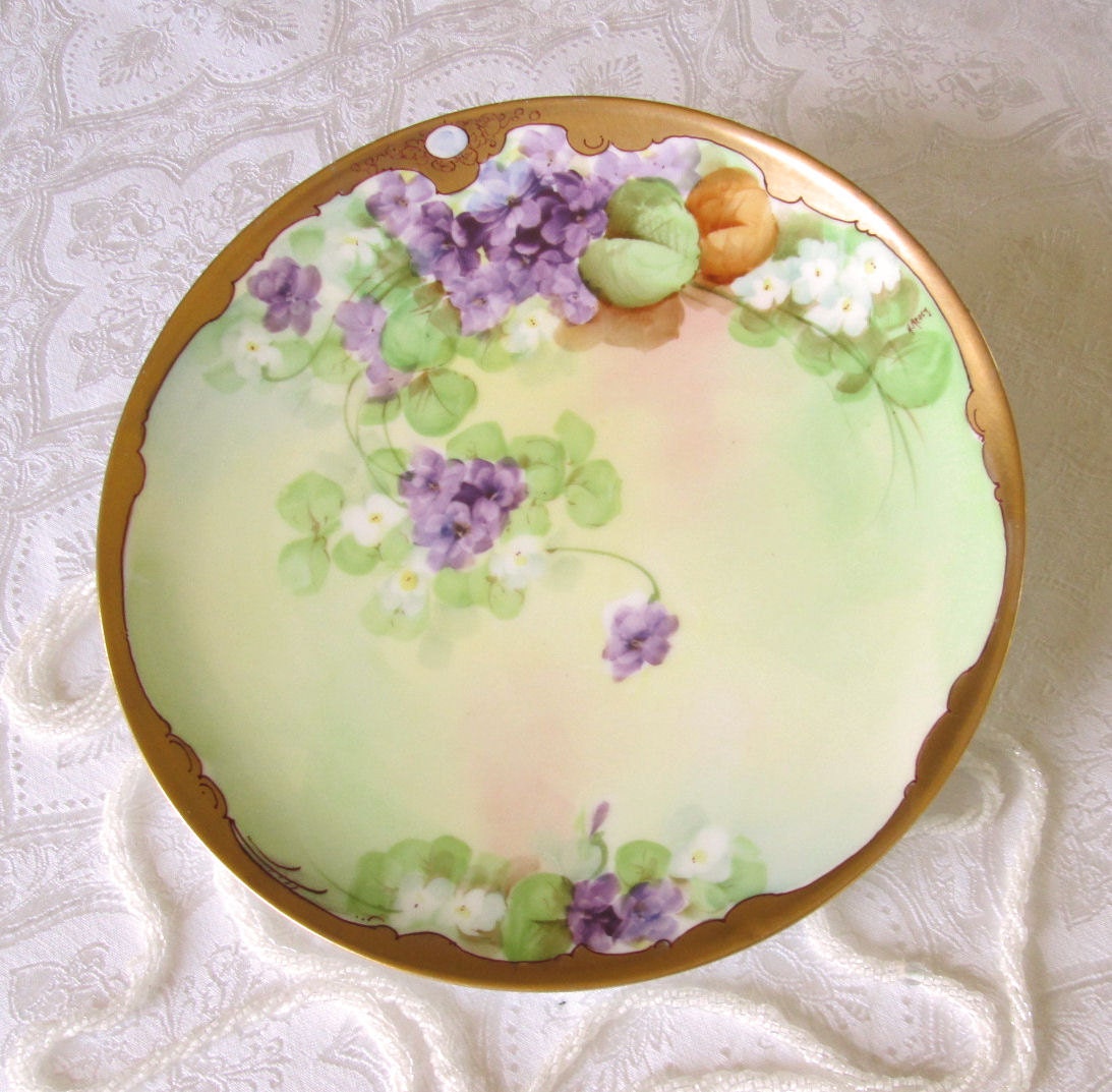 Antique Haviland France Limoges Hand Painted by northbeachemporium