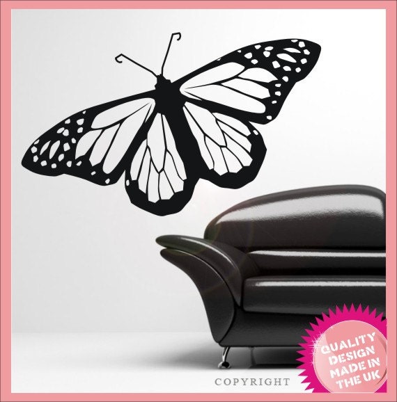 Large butterfly vinyl wall decal sticker