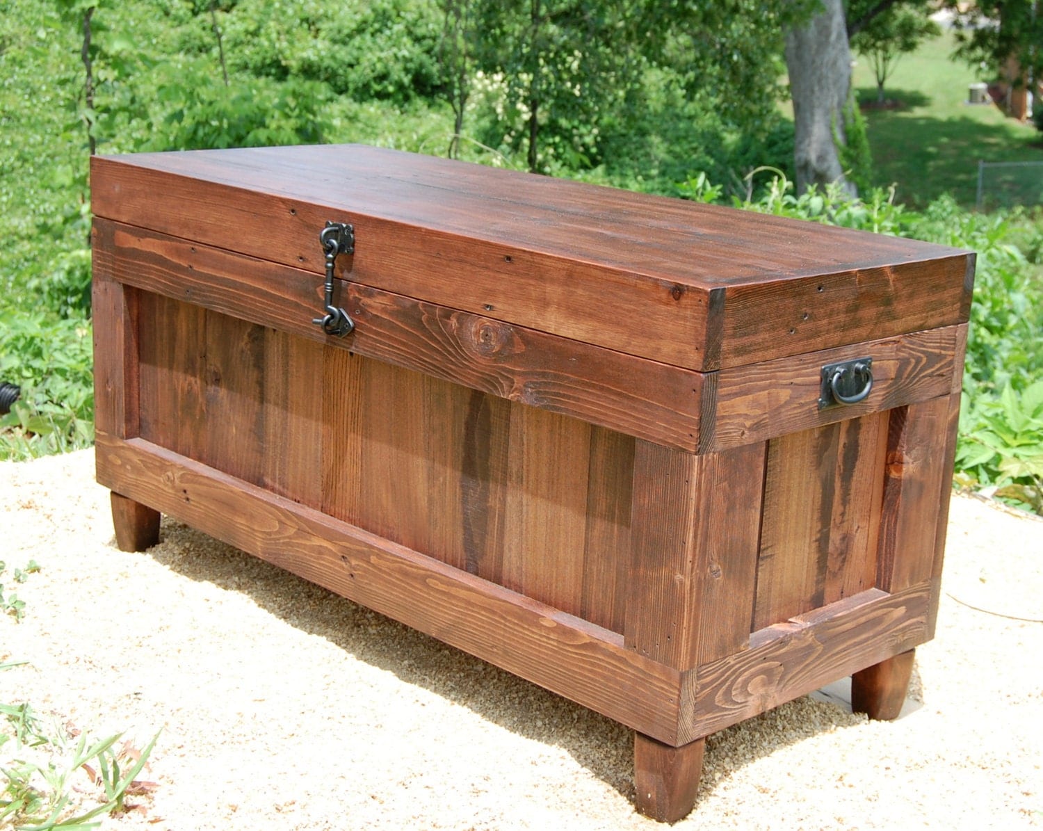 Red Mahogany Extra Large Hope Chest / End of the Bed Bench