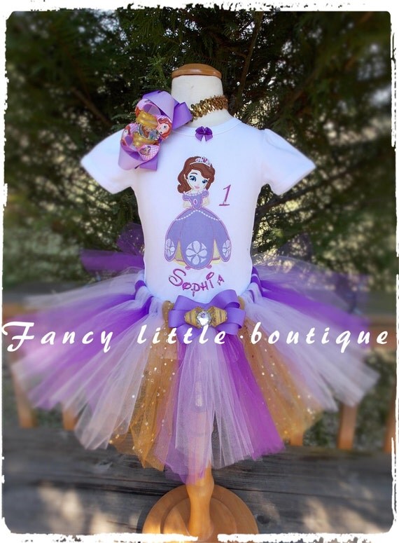 Sofia the first tutu birthday outfit