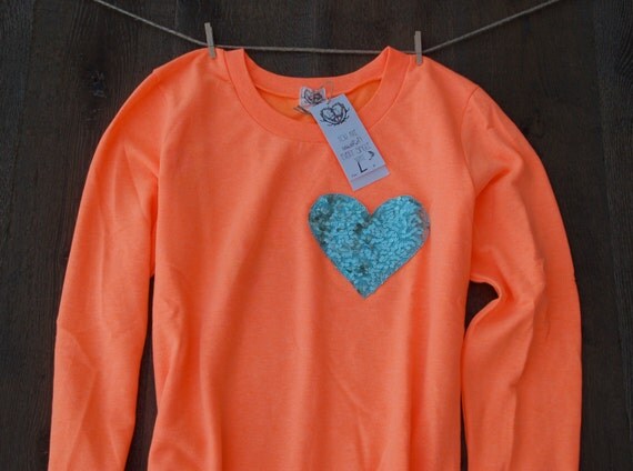 The Dazzle Pocket Sweatshirt w/Sequin Heart