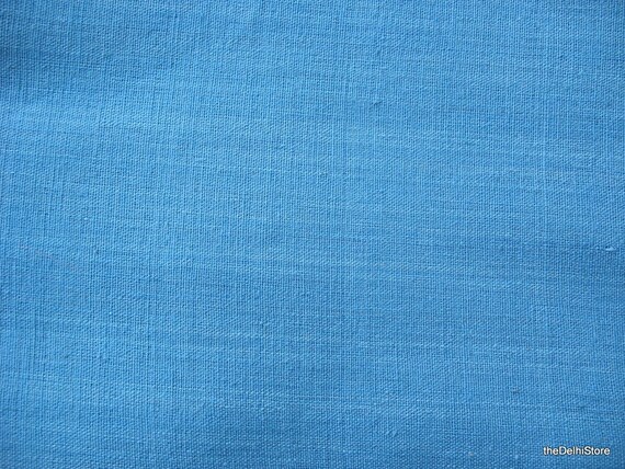 Blue Heavy Quality Khadi Fabric Homespun Cotton Fabric | Etsy