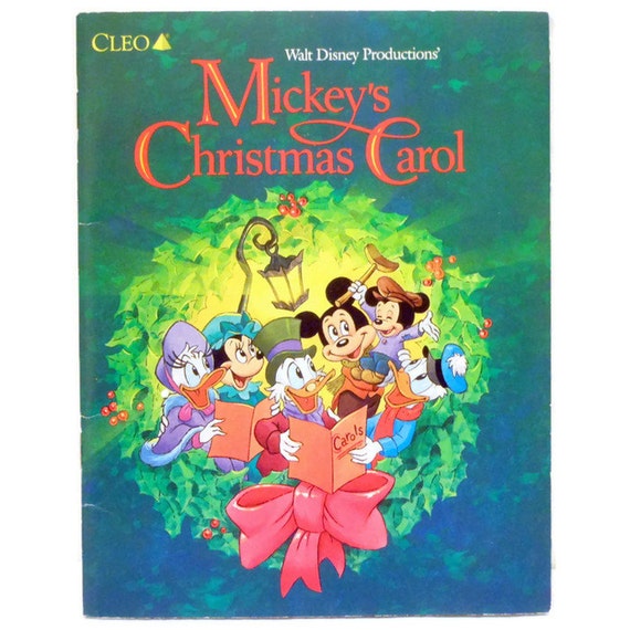 Mickey's Christmas Carol Storybook Walt Disney by LootByLouise