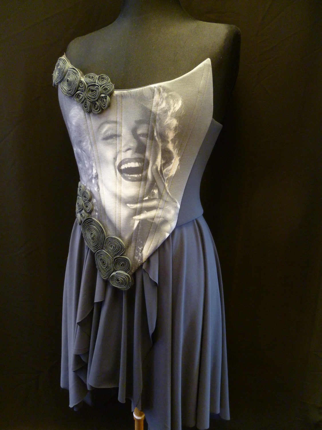 Marilyn Monroe Corset & Skirt by DelltonCouture on Etsy