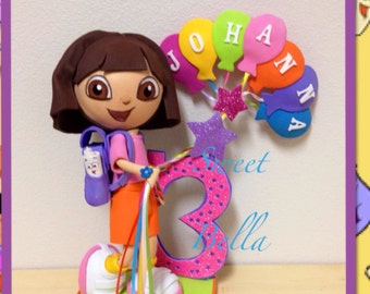 Dora the explorer centerpiece cake topper Dora la exploradora