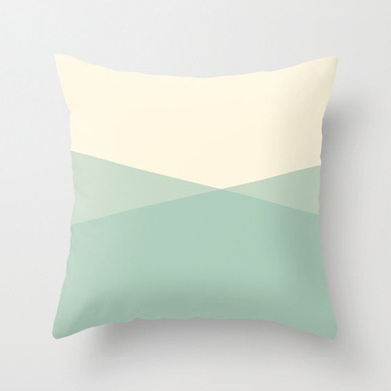 Abstract Ocean Throw Pillow Cover, Seafoam Pillow, Decorative Throw Pillow Cover, Mint Green Pillow, Sofa Pillow by Lily and Jude