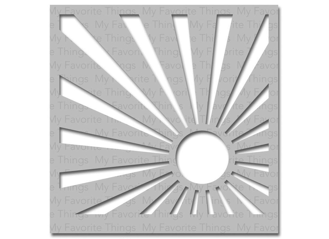 Sun Ray Stencil Mask Template My Favorite by MemoriesandPastimes