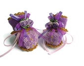 Baby Booties Baby Girls Booties Hand knitted Booties baby shoes Lilac Pink baby shower gift baby socks knit baby booties Baby Girl Shoes