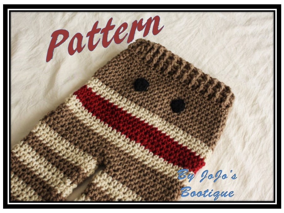 PATTERN Crochet Monkey Baby Pants PATTERN Baby Monkey