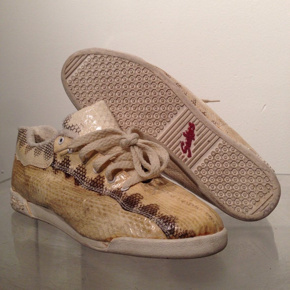 Authentic Python Snake Tennis Shoes Snakers w 8 m by SuperKreep