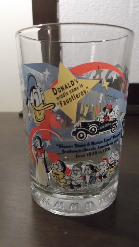 Disney 100th Anniversary Glass Mcdonald's by VintageRoseAdditions