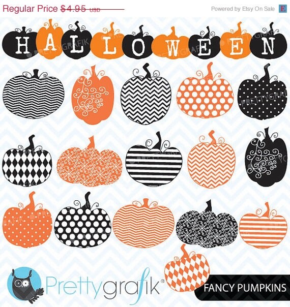 60% OFF SALE pumpkin jack o lantern clipart, commercial use, vector graphics, digital clip art, digital images - CL565 Il_570xn