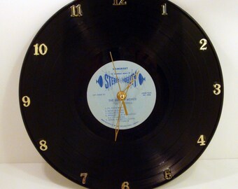 Upcycled Vinyl Record Album Clock - Battery Operated - made to order