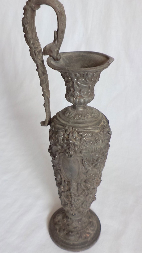 vintage cast iron ornate vase like candle holder home decor vintage cast iron ornate vase like candle holder home decor