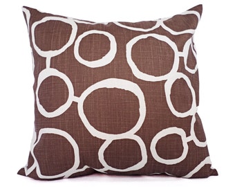 CLEARANCE One Brown Pillow Cover - Brown Throw Pillow Covers - Decorative Pillow - 12x16 12x18 14x14 16x16 18x18 20x20 22x22 24Pillow Sham