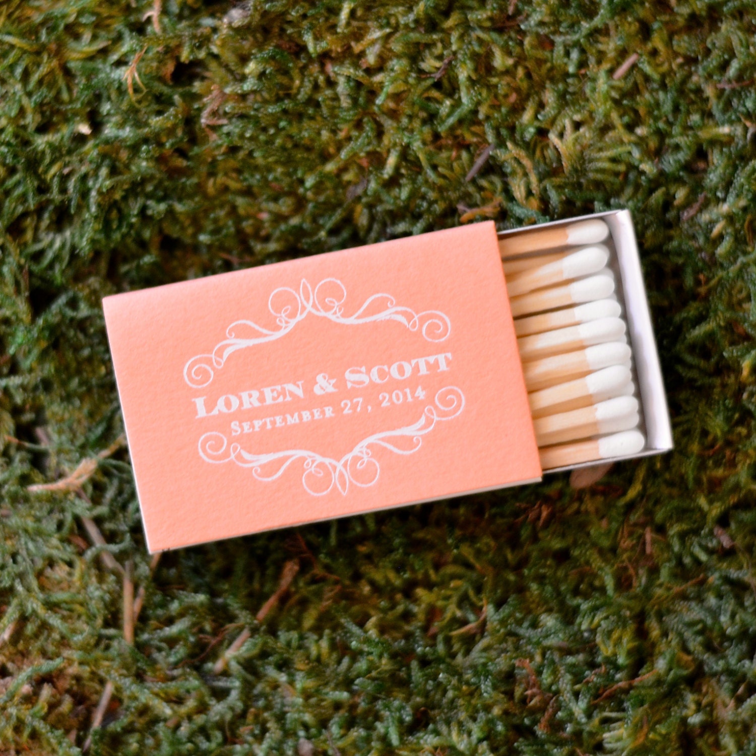 Custom Wedding Matches With Names And Date Personalized