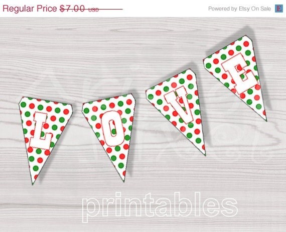 ON SALE 50 % OFF Printable flag with letter for personalized garlang, bunting bunner, party decoration Diy alphabet pennant Instant Download Il_570xn