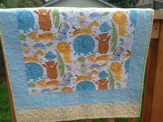 Zoo Animal Baby Quilt