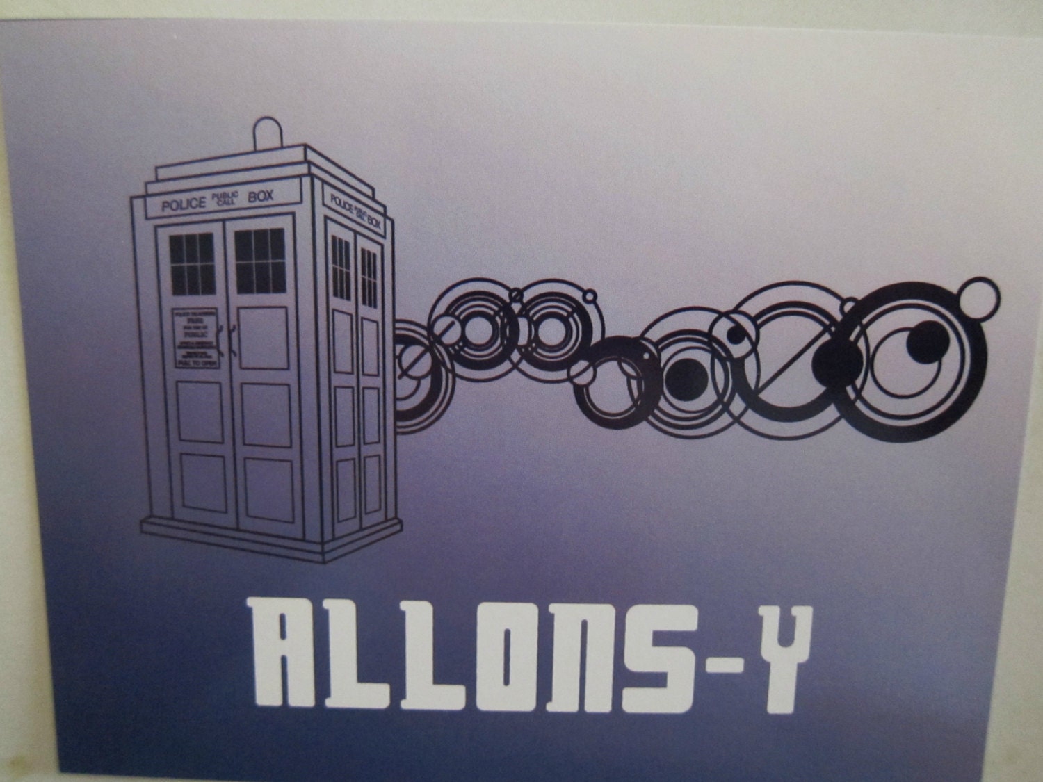 Doctor Who Allons-y Postcard