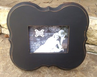 5x7 hand-painted distressed frame