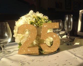 18th Birthday Glitter Table Number Party Decoration Birthday
