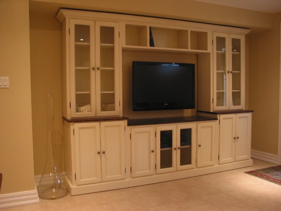 White TV Wall Unit / Entertainment Unit / TV Stand