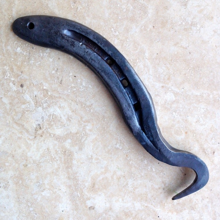 Horseshoe Hoof Pick Blacksmith Made from by AmmoniteIronwork