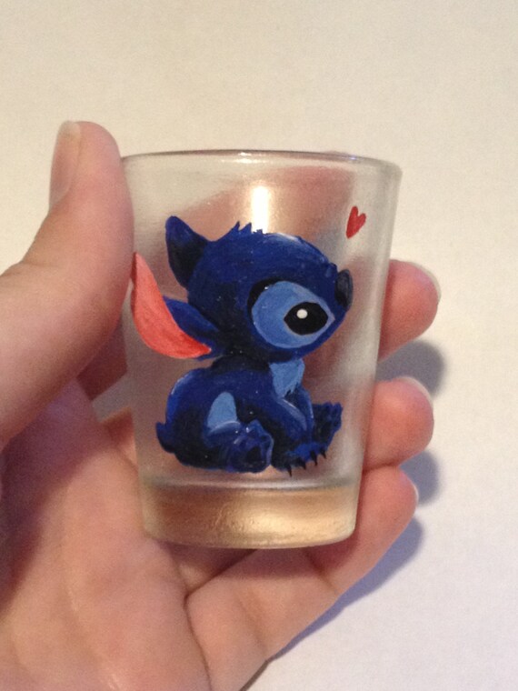 Disney Inspired Stitch Shot Glass By Amandakwieragart On Etsy