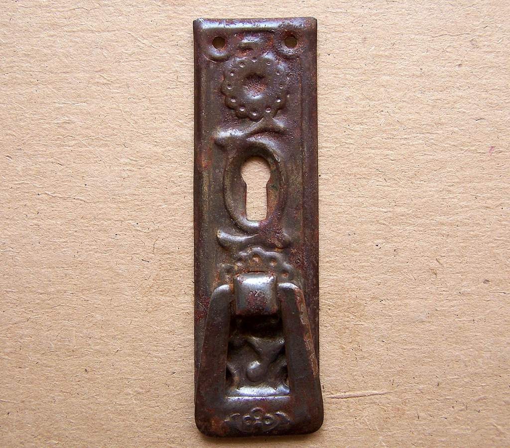 Vintage Key Hole Plate. Furniture Supplies. Escutcheon. Haute Juice
