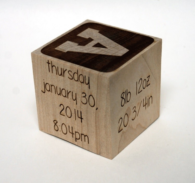 Personalized wooden baby blocks Christening by MemoriesMadeCustom