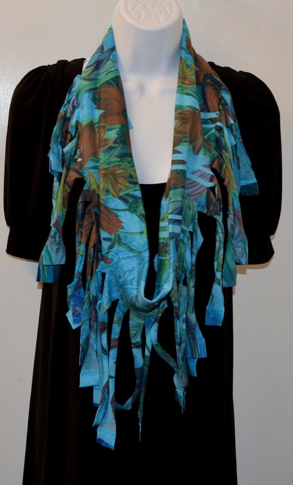 T Shirt Infinity Scarf Pattern | infinity fringe t shirt scarf blue patterns gorgeous T Shirt Infinity Scarf Pattern | infinity fringe t shirt scarf blue patterns gorgeous