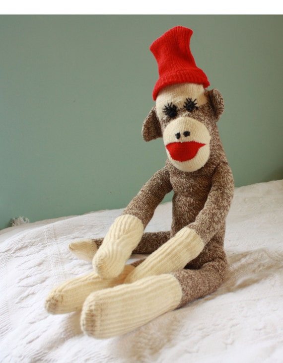 sock monkey doll