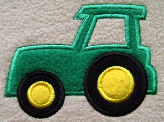 Tractor Applique Embroidery Design Instant Download 4309