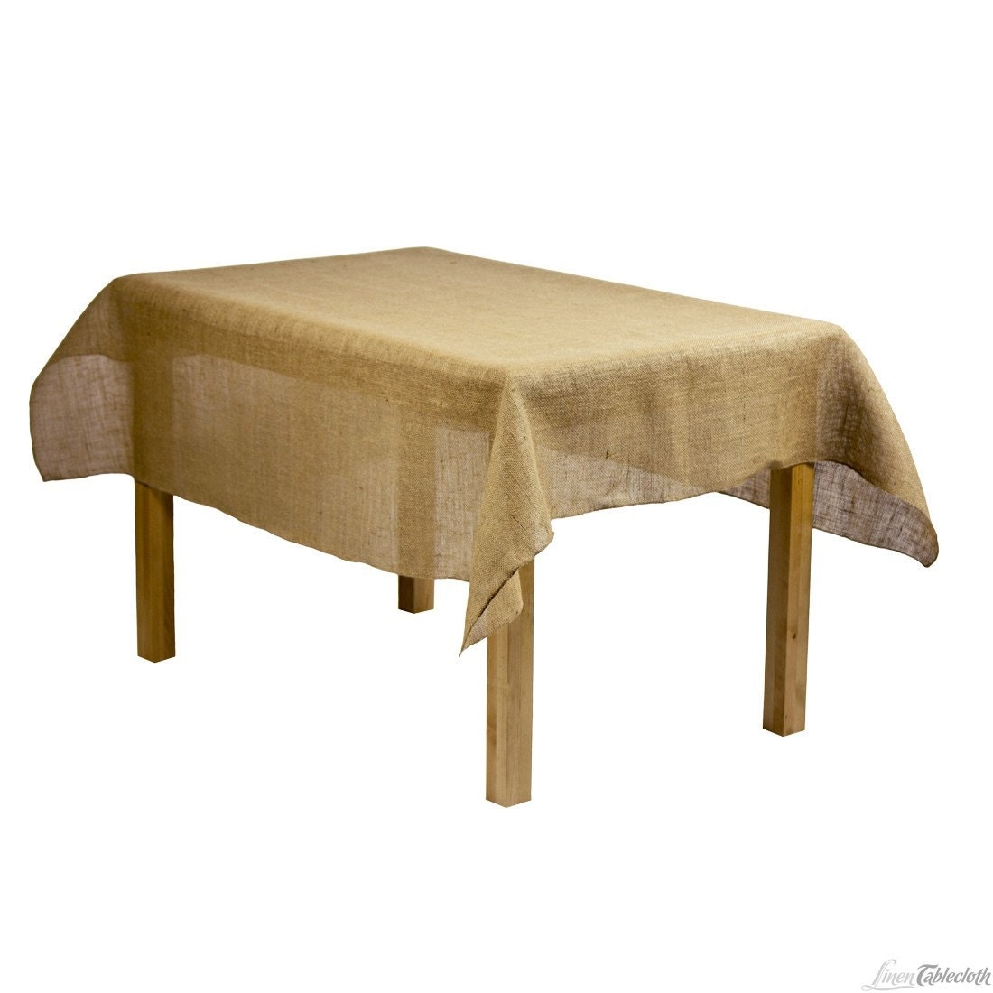 60x102 Burlap Tablecloth Great to fit a 6ft Rectangle